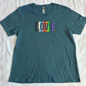 Love Short Sleeve Blue T-Shirt by HRC (Human Rights Campaign) Size XL